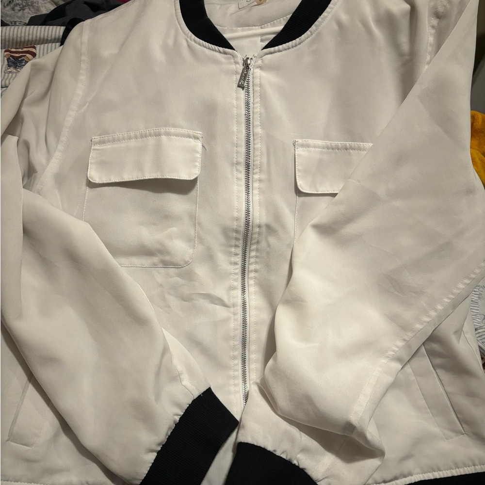 Calvin Klein White Dress Jacket